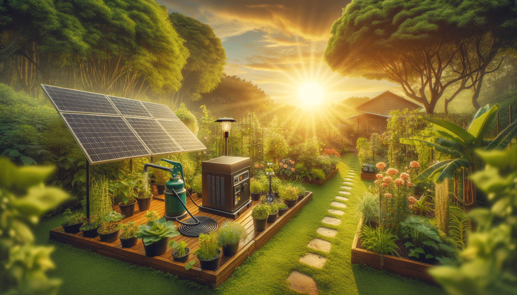 découvrez notre générateur solaire et notre pompe à eau solaire pour irriguer votre jardin de manière écologique et économique.