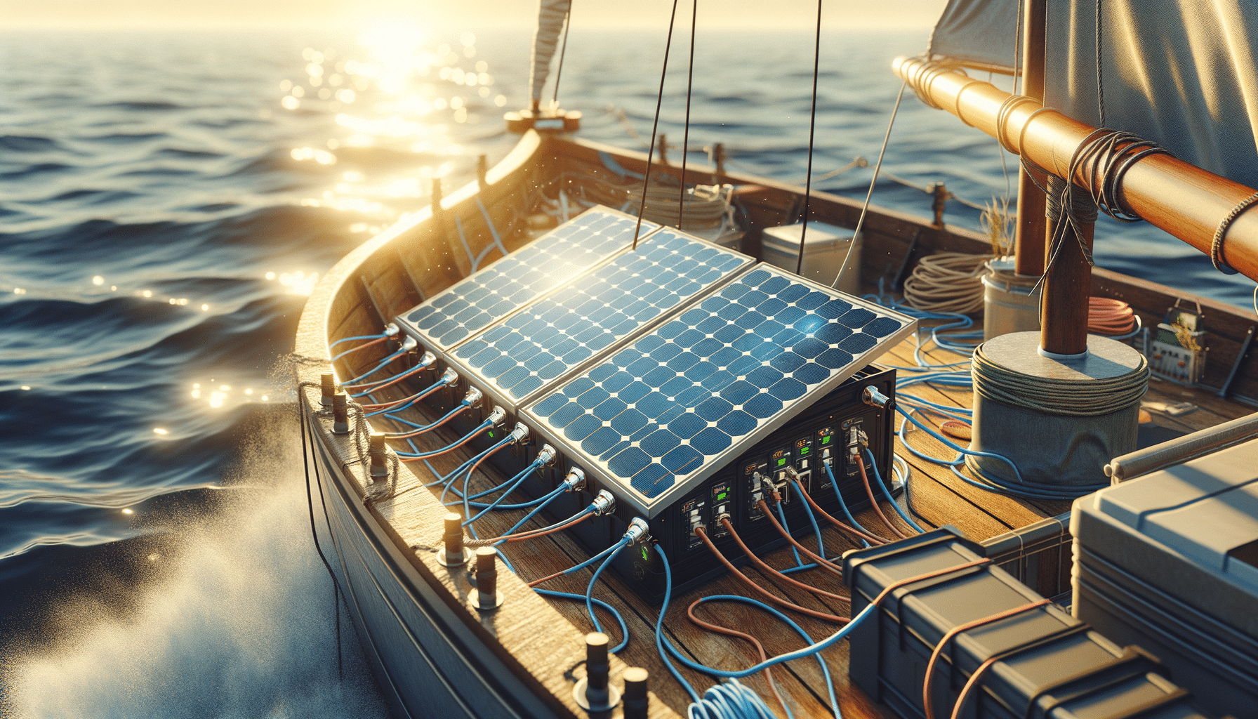 découvrez comment utiliser un générateur solaire à bord d'un bateau pour une énergie propre et renouvelable.